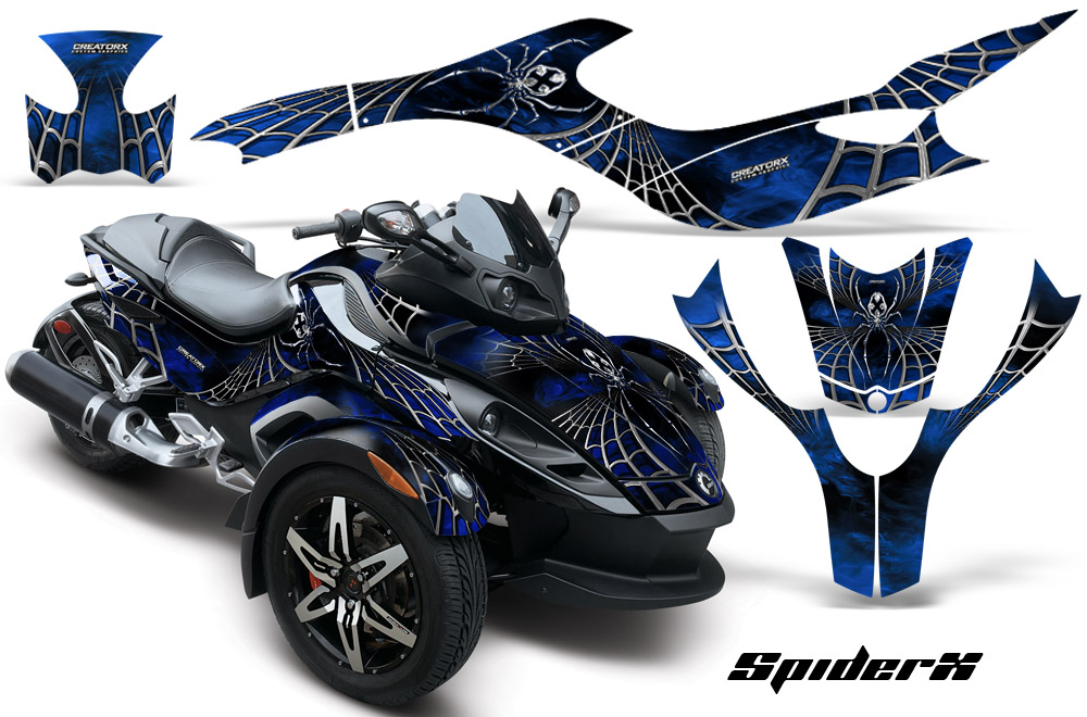 CAN-AM SPYDER Graphics Kit SpiderX Blue